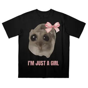 I'm Just A Girl Hamster Meme Shirt, Popular Meme Shirt, Viral Meme Shirt, Sad Hamster, Crying Hamster, Viral Hamster Shirt
