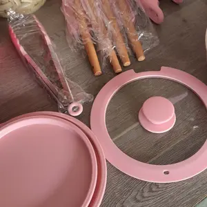 Astercook 21 Pcs Pots and Pans Set Nonstick - Kitchen Cookware Set with Detachable Handle,Dishwasher Oven Safe Aluminum Durability Cooking