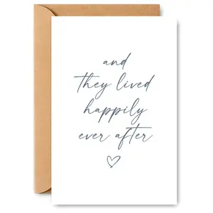 Funny Wedding Card, Heart Design Greeting Card with Envelope, Wedding Gift Card, Party Gift for Wedding, Engagement, Anniversary, Birthday