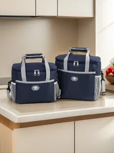 1pc Lunch box bag for office workers, student carrying rice bag, aluminum foil insulated waterproof meal bag, lunch box bag, thickened rice carrying bag, Durable Lunch Bag, Portable Lunch Bag, Multifunctional Insulated Bag, Thermal Bag