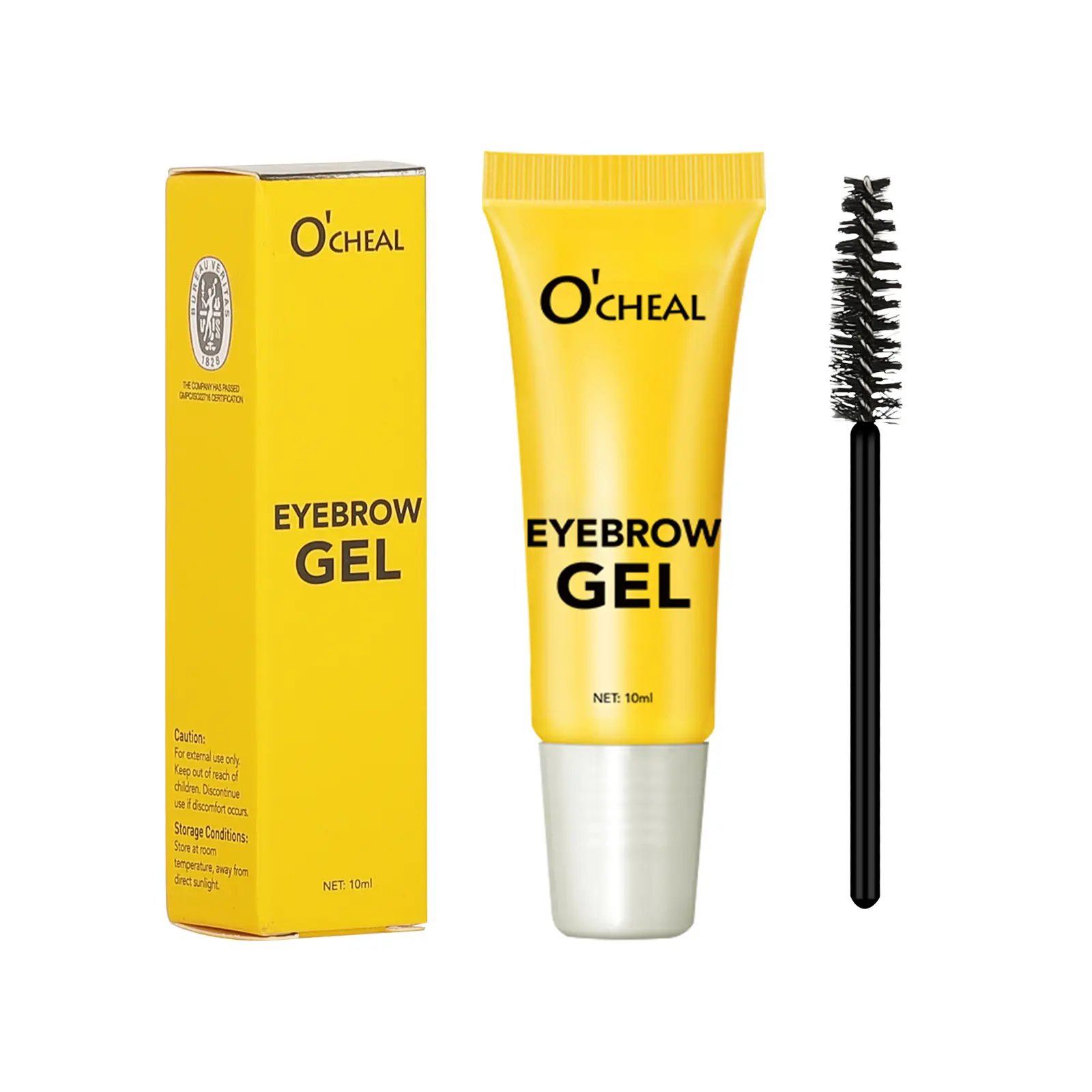 Eyebrow Styling Adhesive Tape Brush & 3D Brow Shaping Gel, Waterproof & Sweat-Resistant, Transparent Gel for Natural Look, All Light Types, Eyebrow Gel Makeup