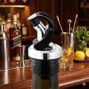 Reusable Universal Anti-Oxidation Bottle Cap with Safe 3-in-1 Pouring Spout & Leak-Proof Stopper Eco Kitchen Tool Fits Multiple Sizes