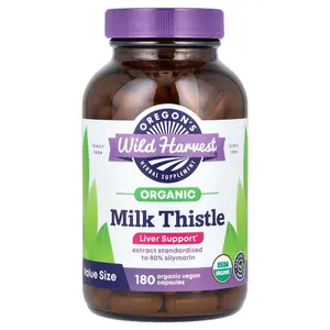 Oregon's Wild Harvest Organic Milk Thistle, 180 Organic Vegan Capsules