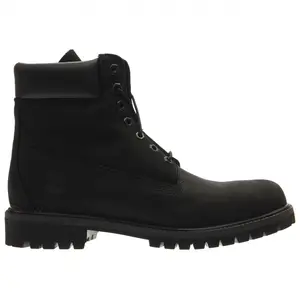 Timberland Mens 6 Inch Premium Waterproof Round Toe Lace Up Casual Boots Ankle - Black