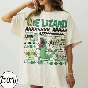 Retro The Lizard Ahhhhhh Meme Shirt, Vintage Lizard Lizard Lizard Famous Movie Inspired Tshirt, Funny Green Lizard Shirt 7Y0LY
