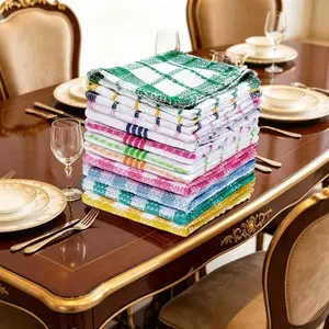 6/12/18/24 Pcs Kitchen Dishcloth, Soft Absorbent Rag, Household Cleaning Tool, Reusable And Durable Kitchen Cloth, Home Wedding Decoration