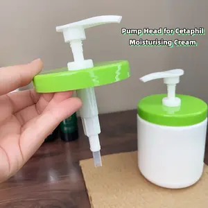 Pump Dispenser for Cetaphil Moisturising Cream 550g and 566g/20oz, Pump Head with Lid Compatible with Cetaphil Body Moisturizer
