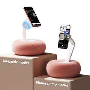 360° Adjustable Bed Phone Holder, Magnetic Phone Holder, Soft Silicone Suction Cup Base Phone Holder, Smartphone Holder Stand, Suitable for Reading Kindle and Watching Videos in Bed
