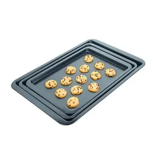 Culinary Edge 30100 Cookie Sheet Set, Gray - 3 Piece