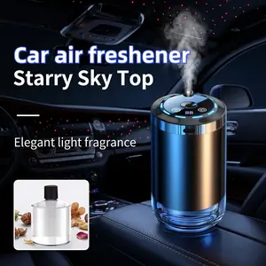Household aroma diffuser, Fragrance aroma humidifier, Aromatherapy Humidifier, starry sky roof and atmosphere lighting aroma diffuser, battery-powered, USB charging, with complimentary aroma essential oil