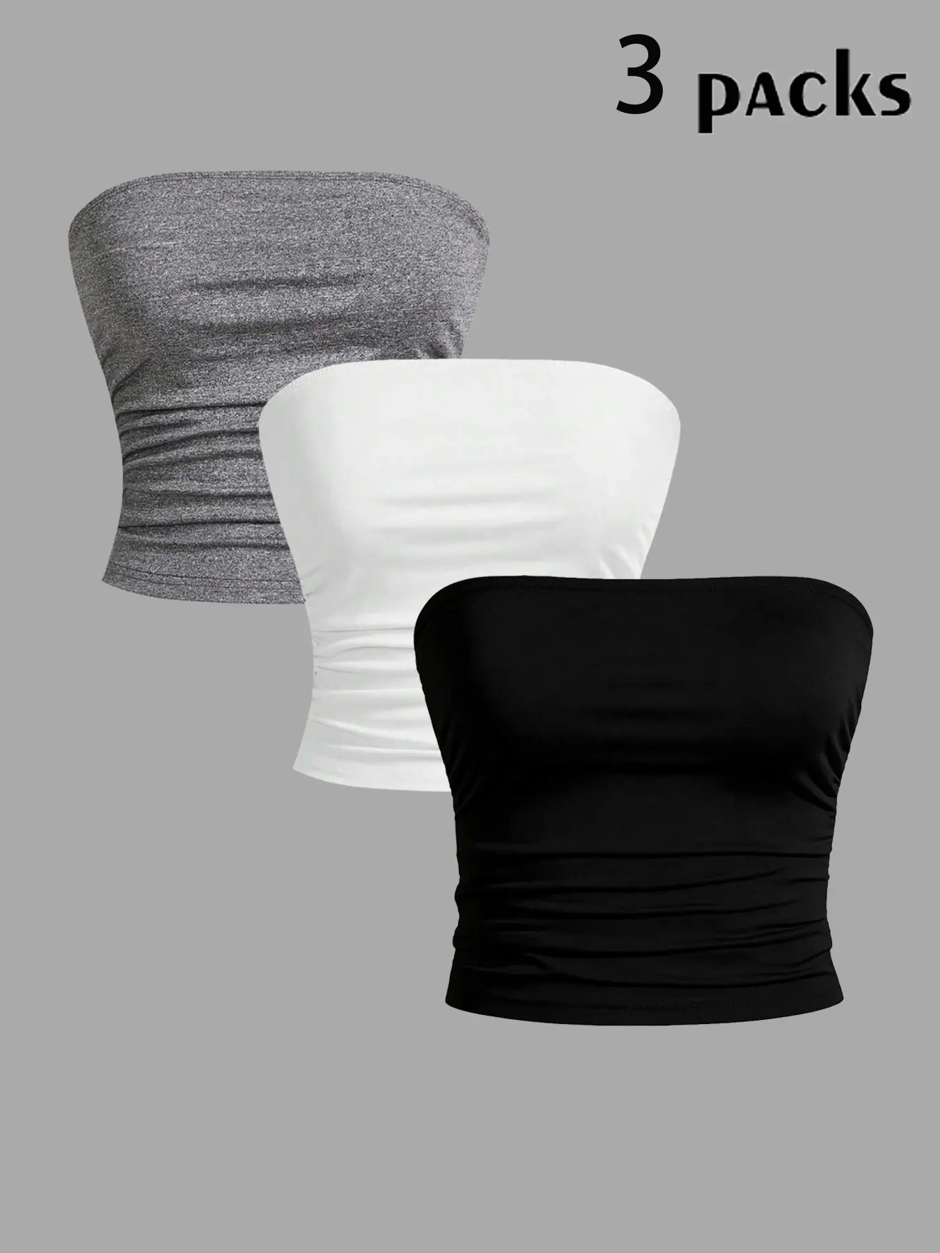 Y2K Women's Sleeveless Bandeau Top, A Strapless Crop Top Made Of Soft, Stretchy, Breathable Fabric. A Versatile And Flattering Style, Suitable For Summer Wear, Vacations, Nightclubs, The Beach, And Everyday Casual Wear.