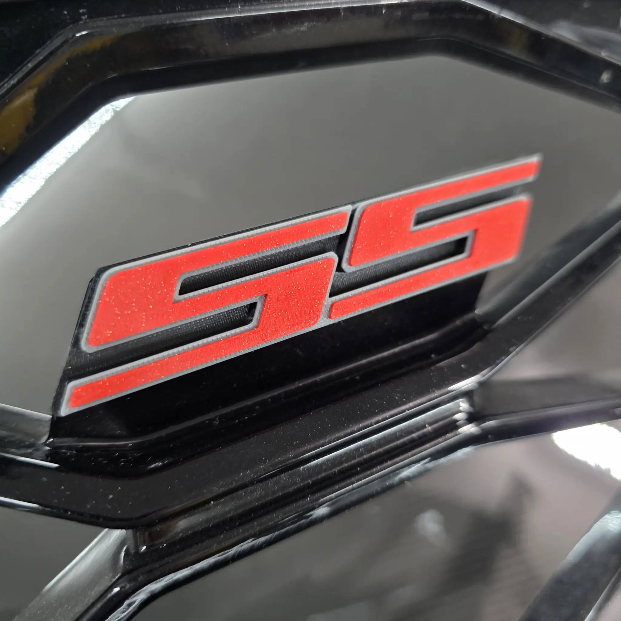 SS 6th Gen Front Grill Emblem for Camaro SS & 2SS Super Sport with 3M Tape Easy Install Multiple Color Options 3D Printed ASA Filament Weather, Heat, & UV Resistant