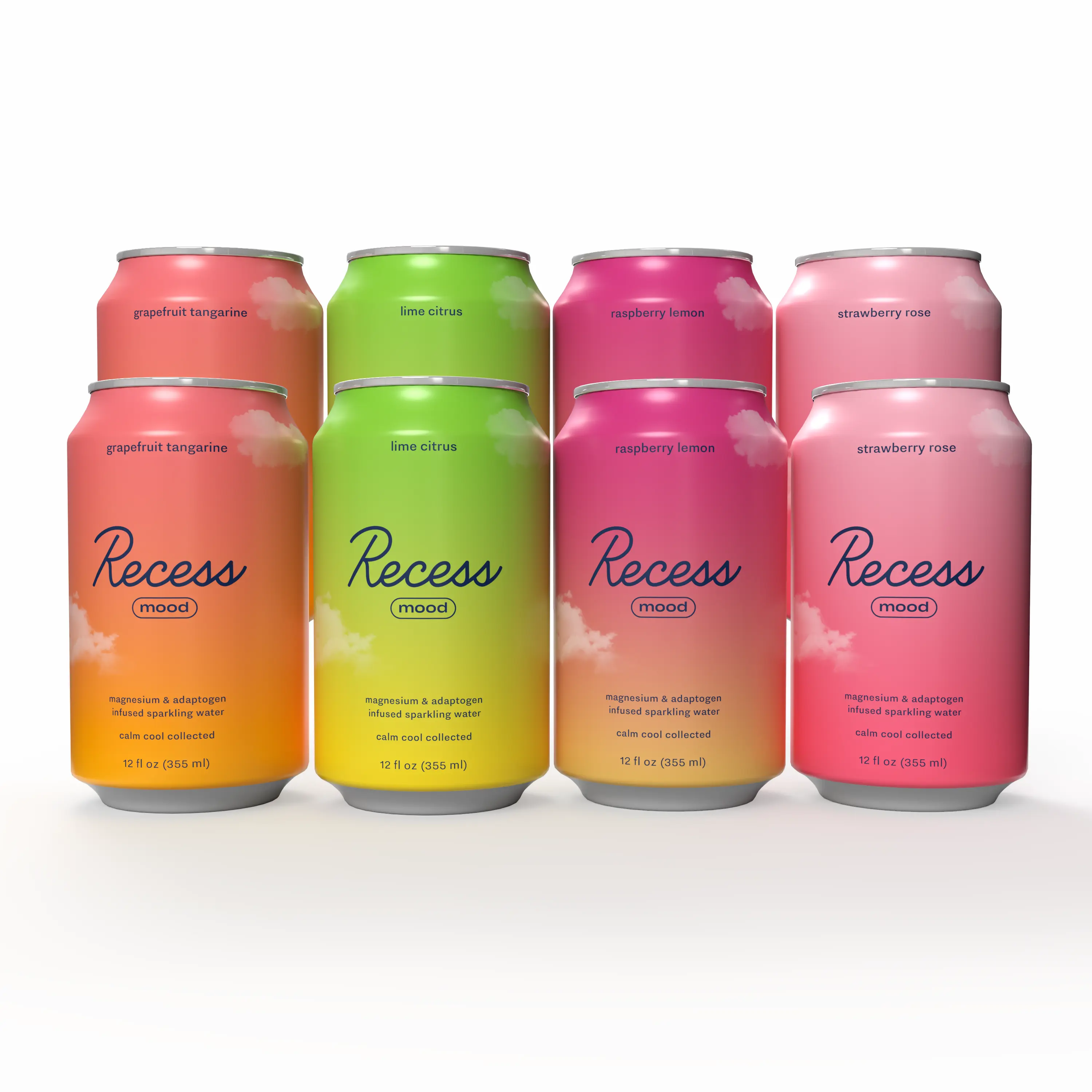 Recess Mood Magnesium & Adaptogen Drink, Relaxation Beverage, 12 Ounce (Variety Pack, 12 Pack) Recess Mood Magnesium & Adaptogen Drink, Relaxation Beverage, 12 Ounce (Variety Pack, 12 Pack)