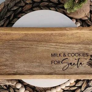 Santa Cookie Tray Engraved Plates