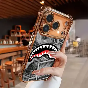 Transparent Soft TPU Cellphone Case - 4-Corner Airbag Shockproof Bite-Textured Casing, Stylish Casual Accessories for iPhone 17 Pro Max, 16, 15, 14, 13, 12, 11 (Pro, Plus, Max Models)
