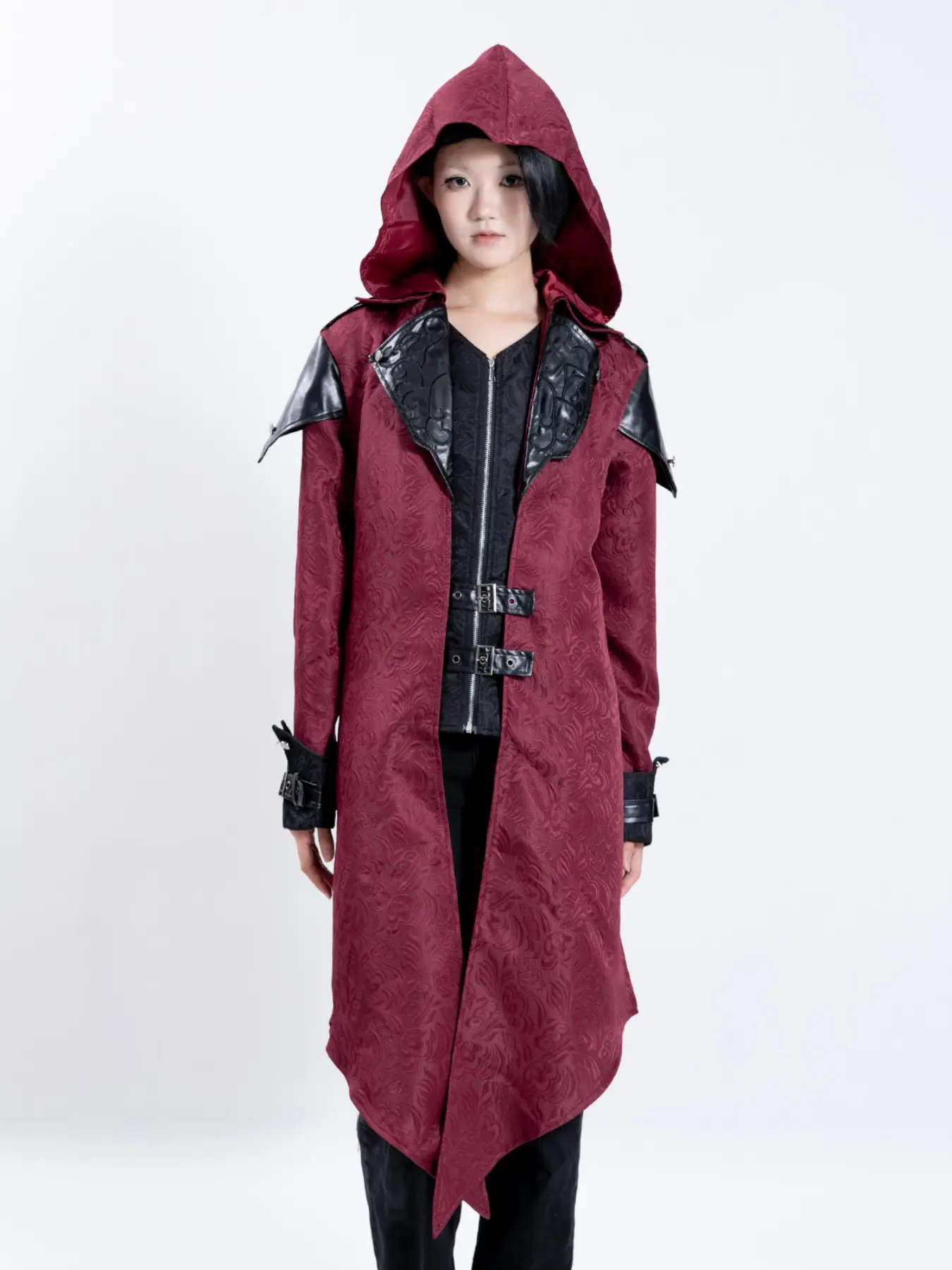 Assassin Cosplay Medieval Man Costume Streetwear Hooded Jackets Outwear Costume Edward Creed Halloween Dress Up Outfit Party