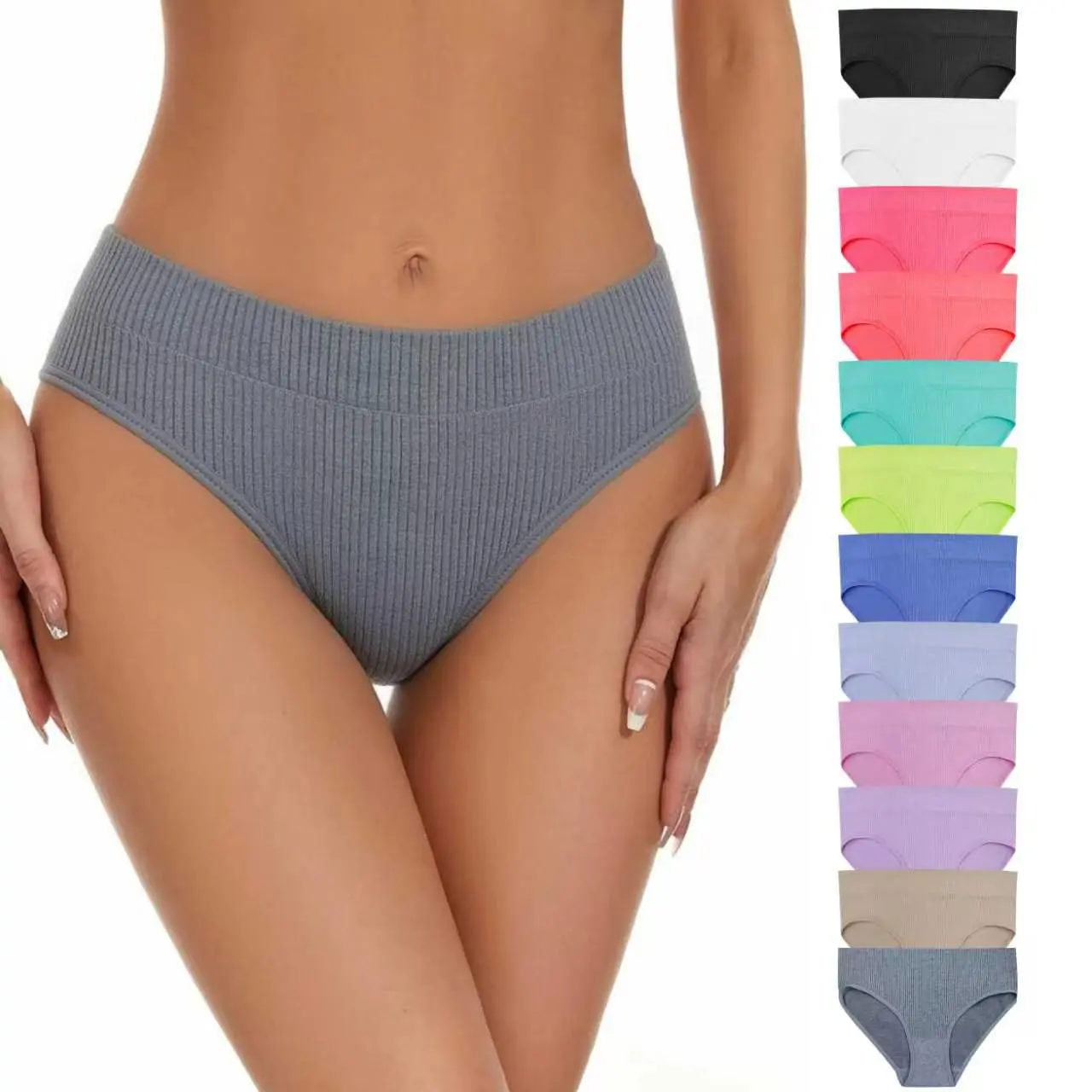 Women's Seamless Briefs, Womenswear Comfortable Underwear for Daily Wear