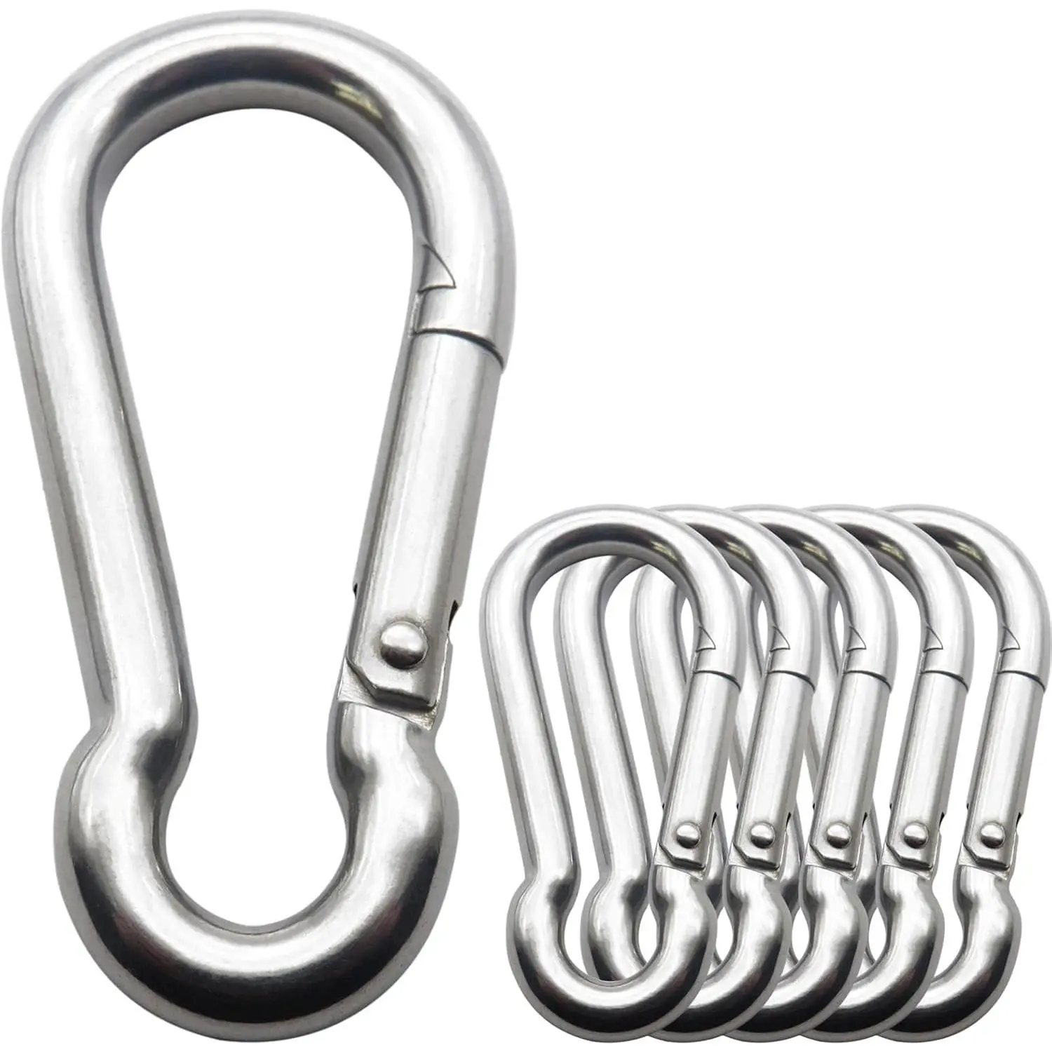 Spring Snap Hook Carabiner , Heavy Duty Steel Clip