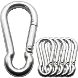 Spring Snap Hook Carabiner , Heavy Duty Steel Clip