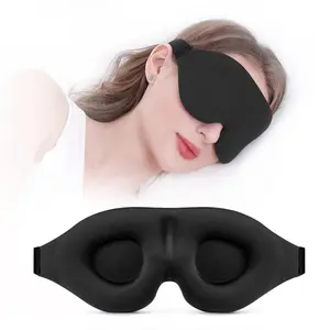 3D Contoured Sleep Eye Mask with Adjustable Strap, Soft Foam Material for 99% Light Blocking, Perfect for Deep Sleep & Travel/Sleeping Eye Mask /3D Eye Mask / 3D Three - Dimensional Eye Mask / 3D Contoured Sleep Mask /Adjustable Strap/Travel, Night Mask