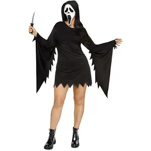 Plus Size Sassy Ghost Face Women's Costume