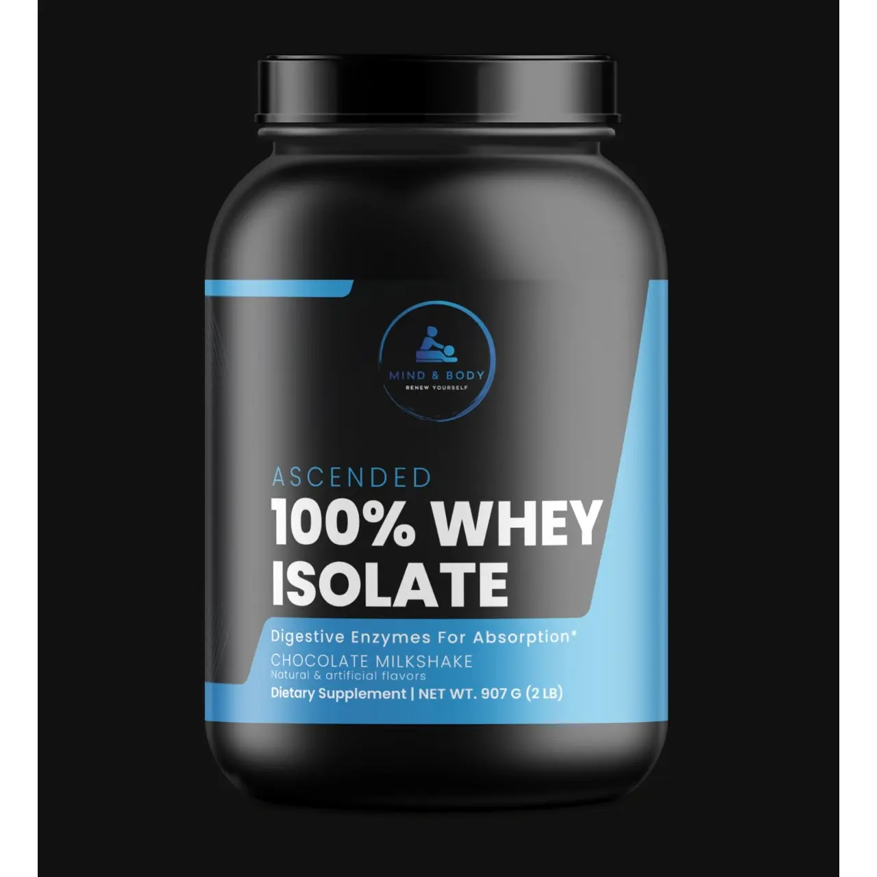 Ascended 100% Whey Isolate Chocolate Milkshake