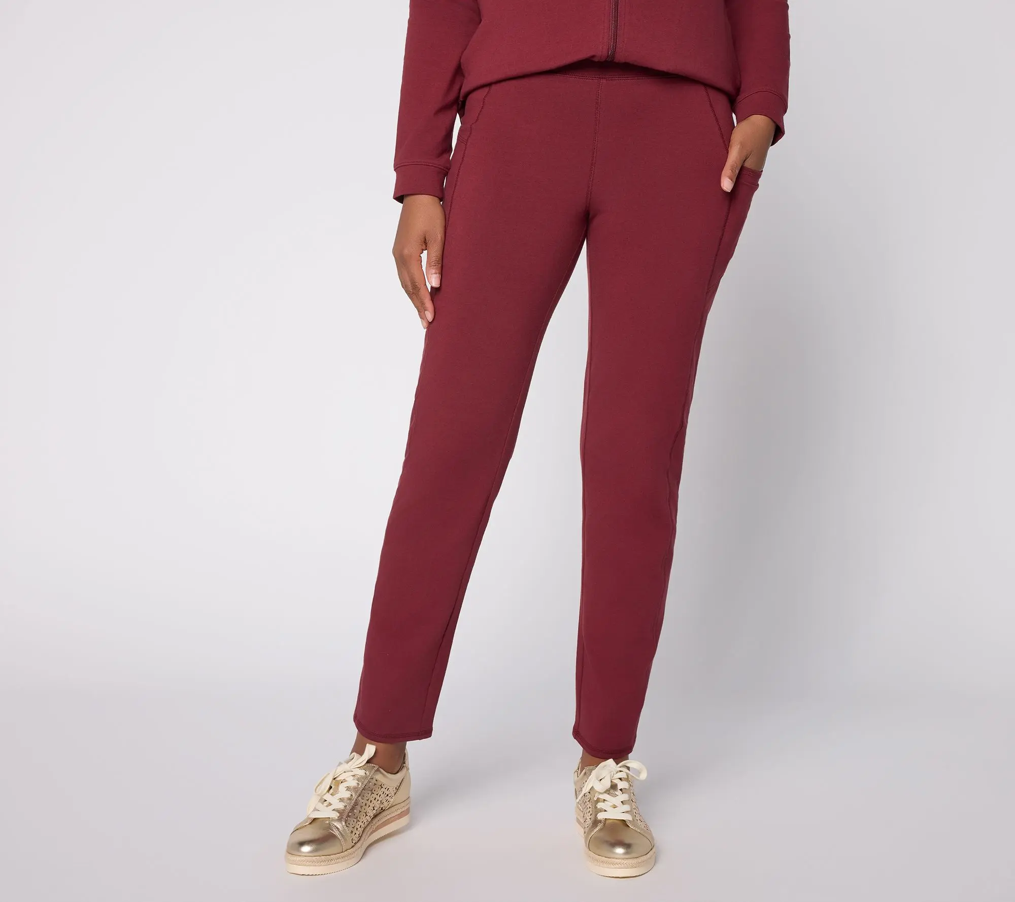 Denim & Co. Active Tall Duo Stretch Straight Leg Pants