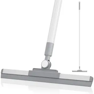 180° Rotatable Floor Squeegee, Long Handle Floor Squeegee, Squeegee Broom, Cleaning Squeegee for Window, Bathroom, Kitchen, Home Care Supplies