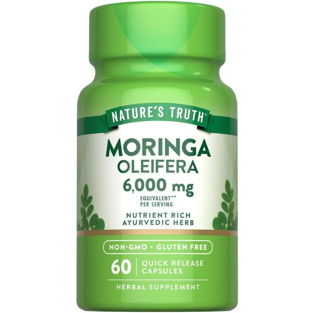Nature's Truth Moringa Oleifera 6000 mg Capsules - 60 Count - Non-GMO & Gluten Free Supplement Nature's Truth Moringa Oleifera 6000 mg Capsules - 60 Count - Non-GMO & Gluten Free Supplement
