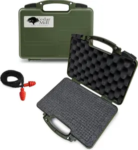 Cedar Mill TSA Airline Compliant Dual-Lock EPE Foam Hard Shell Hard Case Olive Drab Green