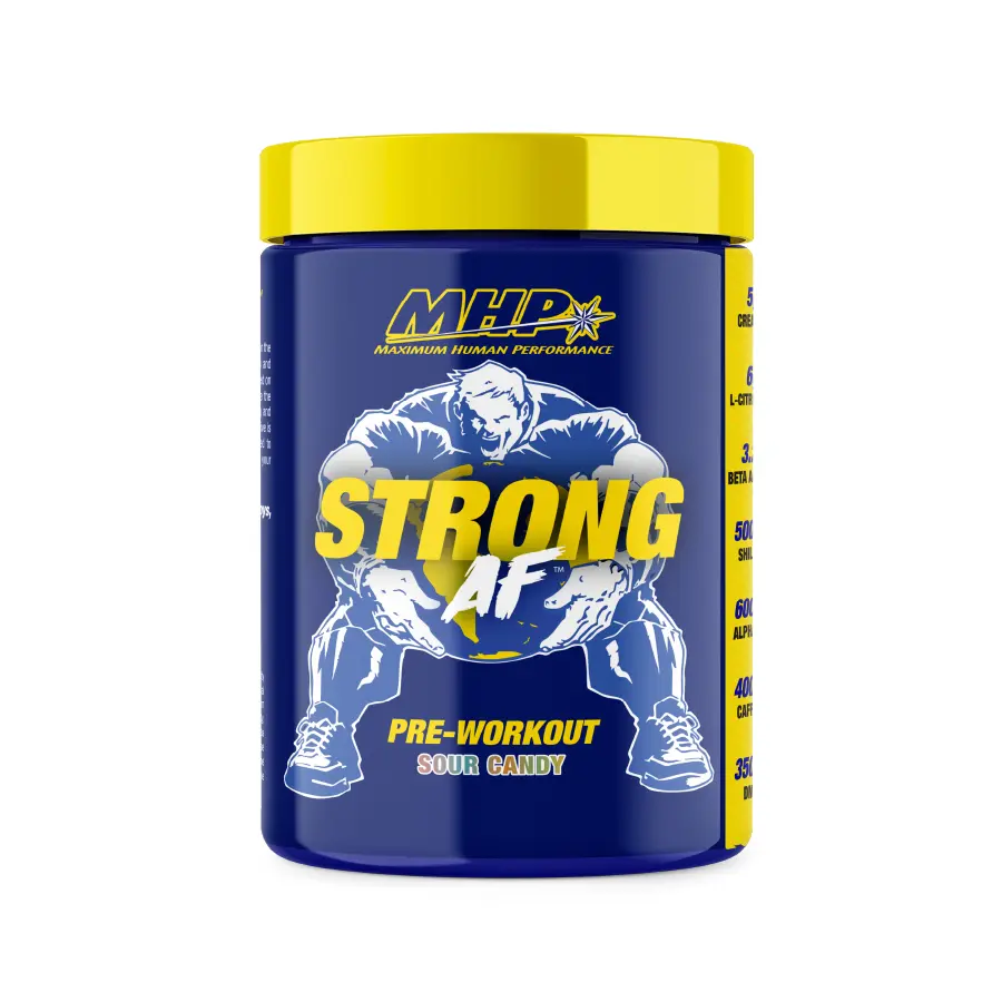 MHP Pre-Workout STRONG AF Raspberry Lemonade, 40 Servings