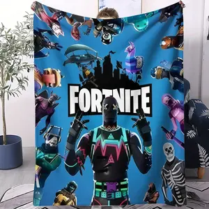 Fortnite Blanket,Soft Comfortable All-Season Throw Gift for Game Fans,Figure Print Blanket,Single-Sided Print, Perfect for Home Use