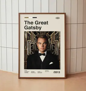 The Great Gatsby Poster Contemporary Wall Decor Modern Home Aesthetic Interior Decoration Print