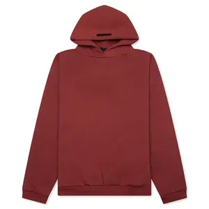FW24 Hoodie 192HO246256F Essen-tialsS Pullover vacation outfit Hoodie 'Crimson' Men's Casual Comfort Loose Fit vintage clothing Unisex