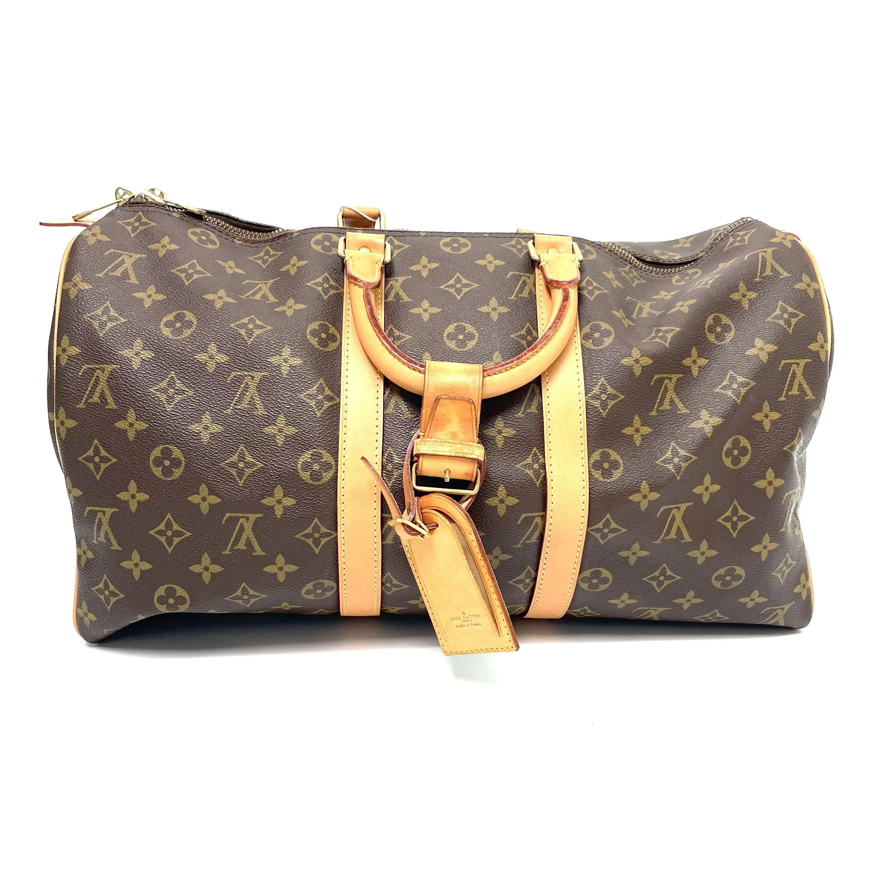 Pre-owned Louis Vuitton LV Vintage Monogram Keepall 45 Handbag Base 45cm 1985 G9576 N24696062 hdzwx