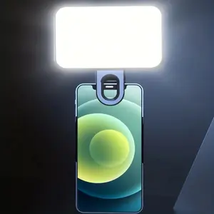 Portable LED Selfie Light, 1 Set Mini Fill Light, USB Rechargeable Clip-on Selfie Light, Mobile Phone Photography Light, Video Conference Light, Selfie Led Lights, Cellphone Accessories