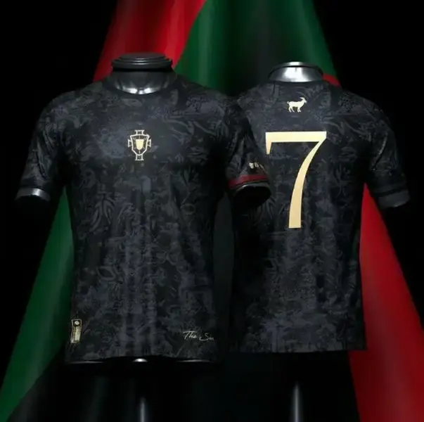 Portugal Red/black Soccer Jersey #CR7siu Premium Fan Edition Breathable Football Shirt WC 2026 trending for summer