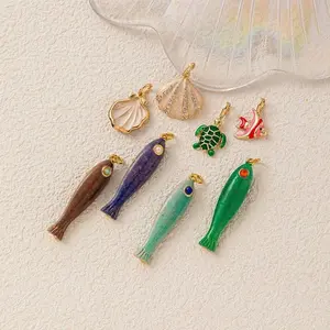 Europe America Popular Fish Pendant Fashion Shell Starfish Conch Series Accessory New Exquisite Popular Popular Accessory Gift