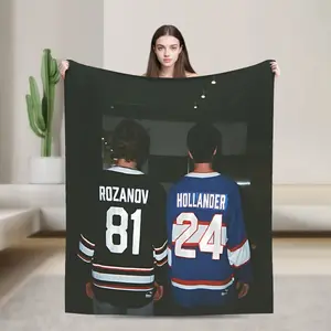 A Heated Rivalry Modern Digital Print Blanket, Made of Polyester, Suitable for All Seasons, Soft And Durable, an Ideal Gift for Family And Friends, Modern Style, Digital Print Throw Blanket  Warm Haven Textiles