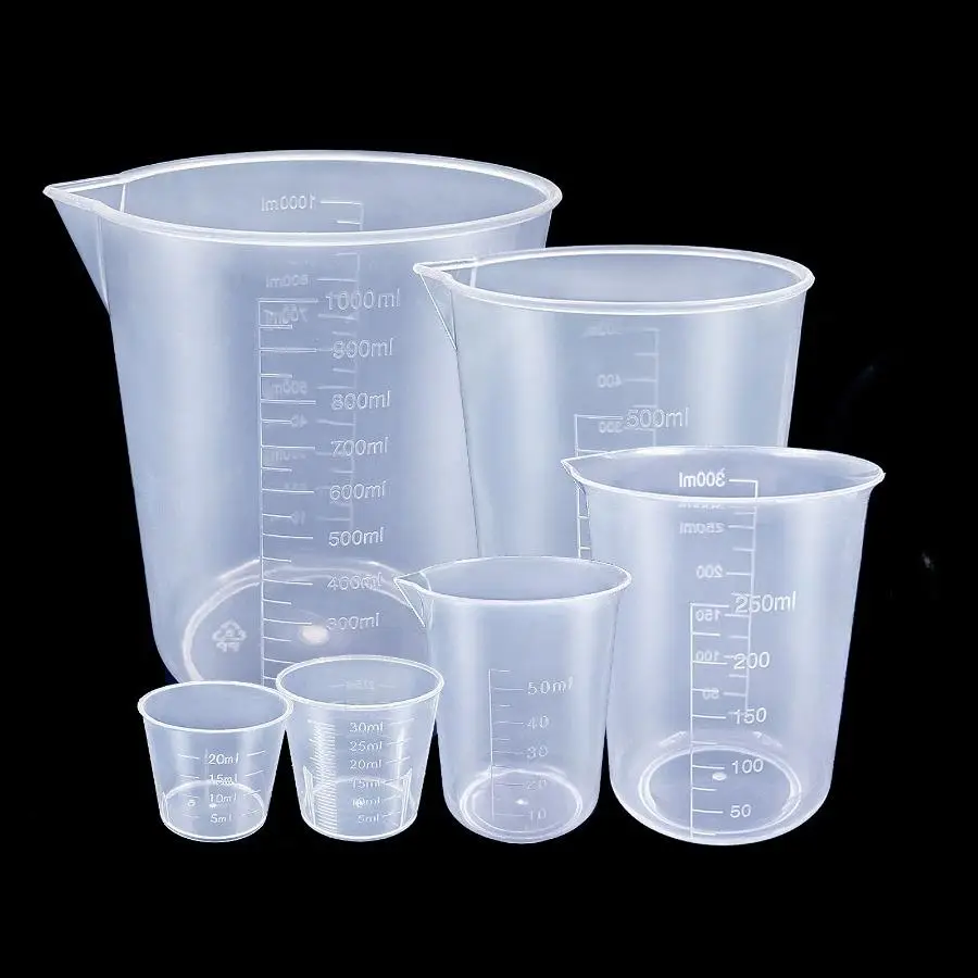 Clear Measuring Cup Set, 6 Counts/set Multipurpose Measuring Cup, Liquid Measure Jug Cup Container for Home Kitchen Baking