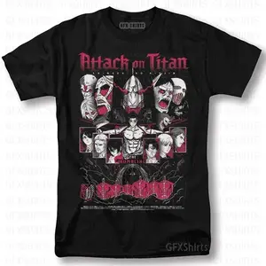 Attack On Titan Shirt AOT Levi Eren Anime Graphic T-Shirt