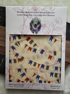Sourdough and Loose Produce Beeswax Wrap (Prayer Flags)