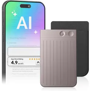Note AI Voice Recorder, Note Taker w/Case, App Control, Transcribe & Summarize with AI, Support 112 Languages, for Meetings, Calls, Lectures, Professionals, Teams, Starlight, Non-Pro Version