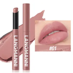 Long Lasting Matte Lipstick, 6 Counts/set Rotating Moisturizing Lipstick, Easy Coloring Lip Sticks, Suitable for All Occasions Lip Makeup, Hydrating Moisture, Hydrate