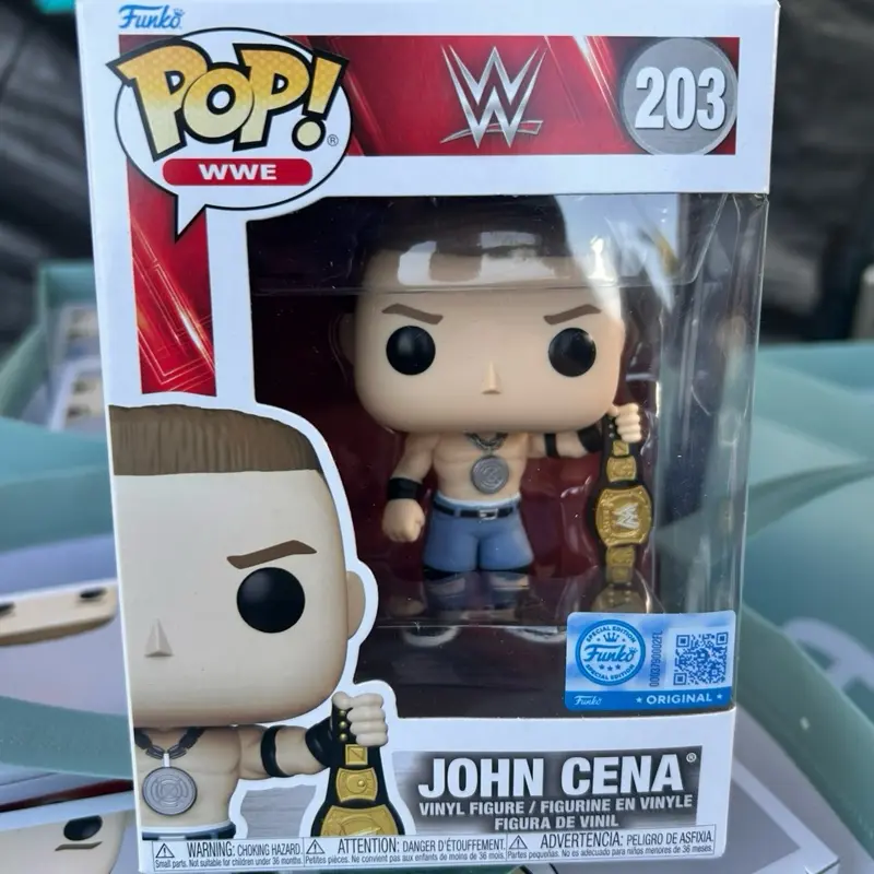 Funko John Cena Authentic Premium Themed Collectible Action Figure with Spinner Belt, for Entertainment Memorabilia Enthusiasts, Authentic Collectible, Premium Collectible