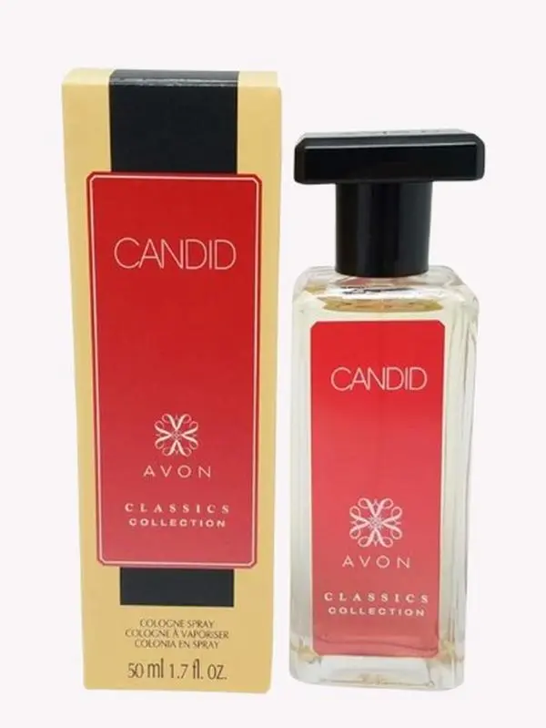 AVON Candid Cologne Spray - Avon Classics Collection Amber Floral 1.7 oz Eau De Toilette | Long Lasting Fragrance