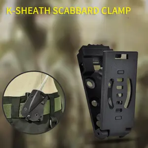 4-Pack Universal Kydex EDC Belt Clip Holsters - Tactical Utility Tool Holders with Mag Pouches, Sheaths, Ideal for Camping, Doomsday Survival Gear