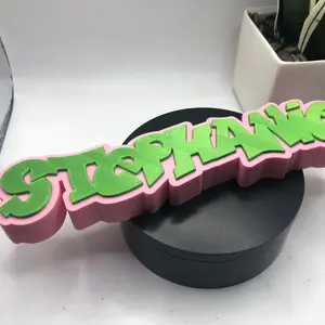 3d FPBA Printed Bel-Air Fresh Style Name Plate I Personalized Desk Sign I Her His Gift I Display I 90s Throwback I Will I Retro I Custom