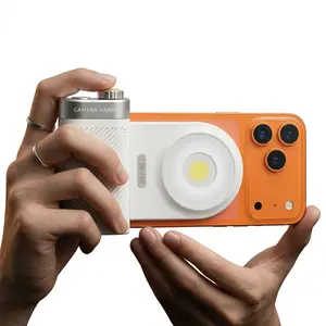 ZHENL M31 Magnetic Phone Camera Grip with 15W Dual Flash, DSLR-Style Shutter Handle for Magsafe iPhone 17 16 15 Pro Max & Android, 360° Rotating Fill Light & Bluetooth Remote - Professional Content Creator Kit for TikTok/Vlog Rechargeable Multifunctional