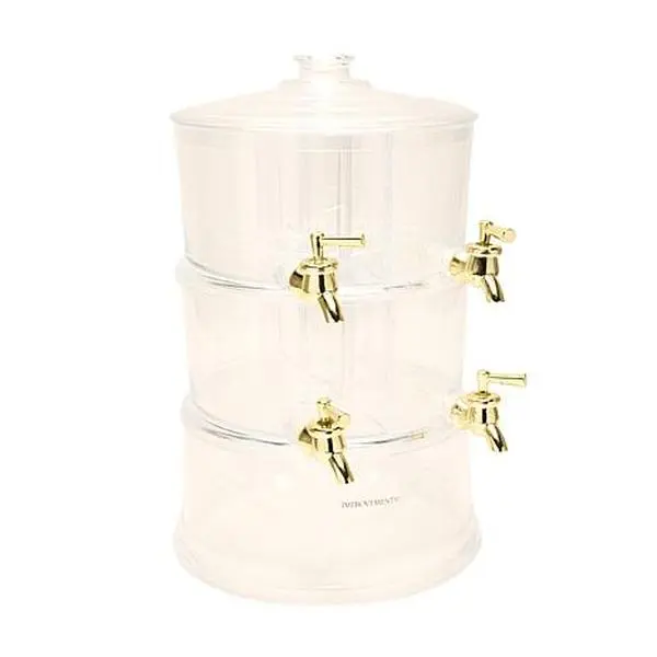 Improvements 2-Tier 4-Chamber Beverage Dispenser Party Tower